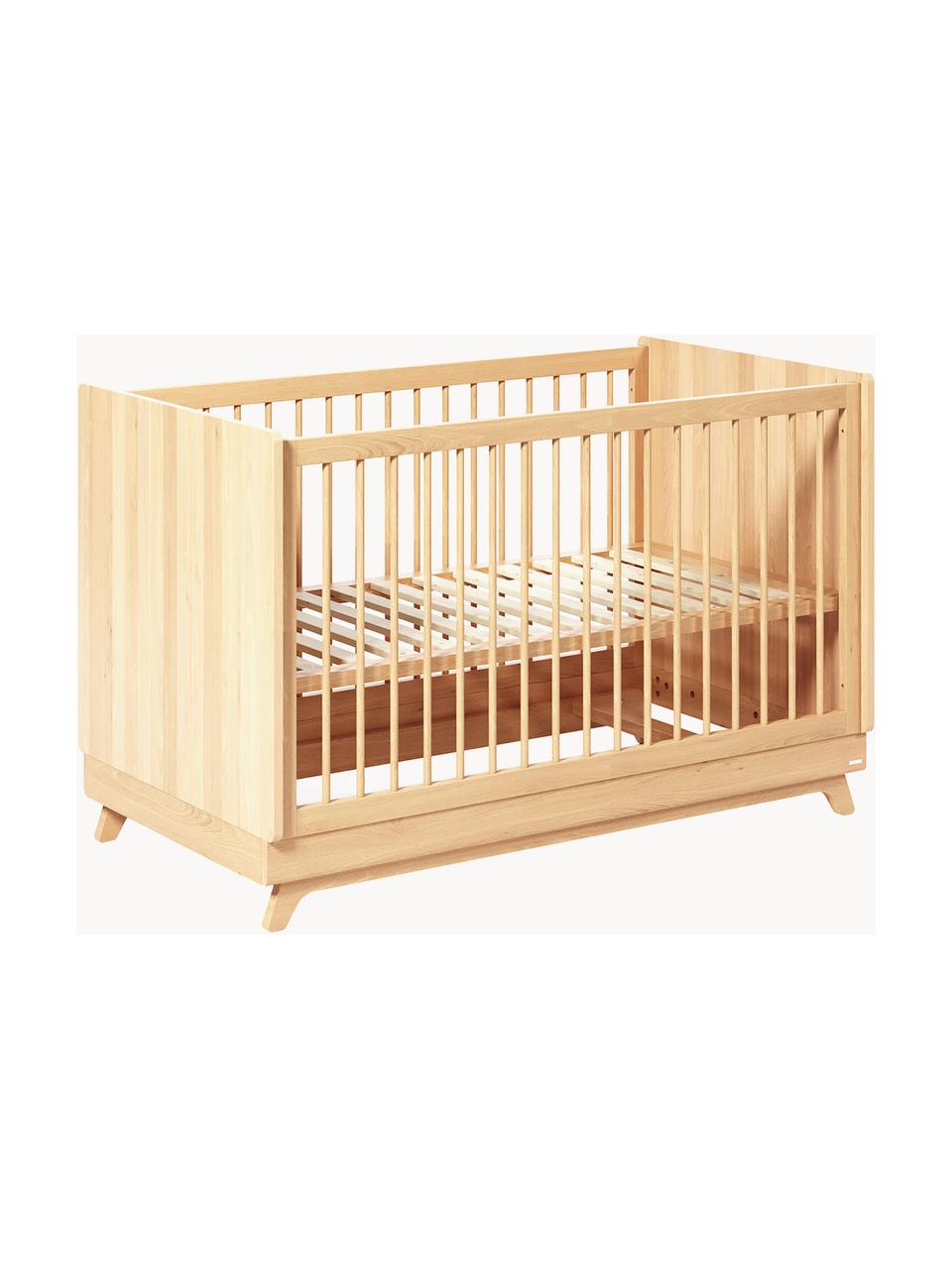 Baby-Bett Maralis aus Buchenholz, 70 x 140 cm, Buchenholz, Sperrholz, Buchenholz, B 70 x L 140 cm