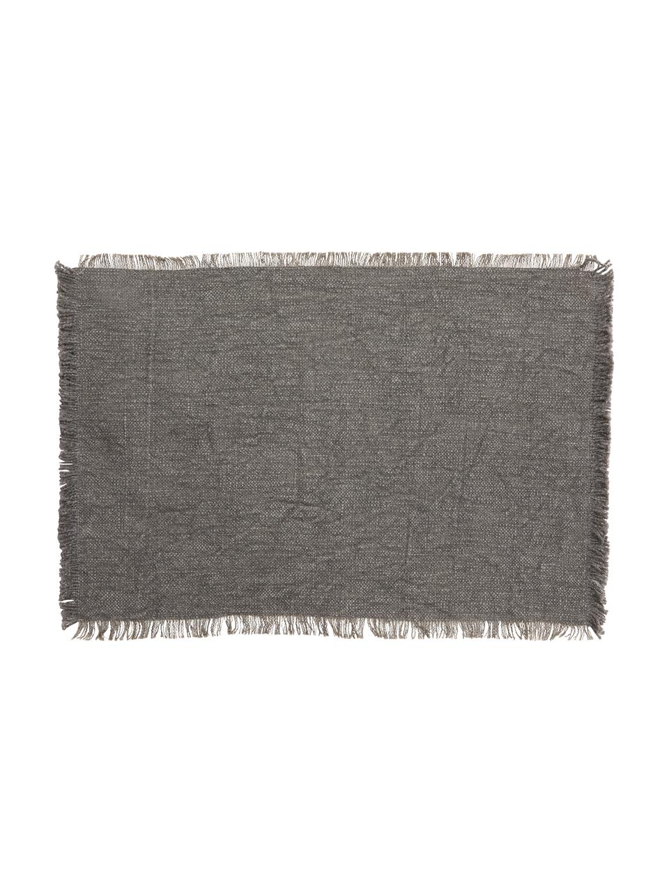 Podkładka z bawełny Atria, 2 szt., 100% bawełna, Szary, S 33 x D 48 cm
