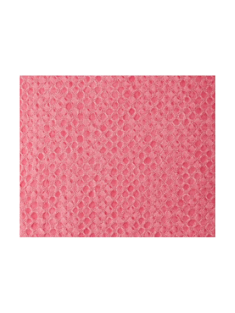 Kussenhoes Iseo, Weeftechniek: jacquard, Roze, 45 x 45 cm