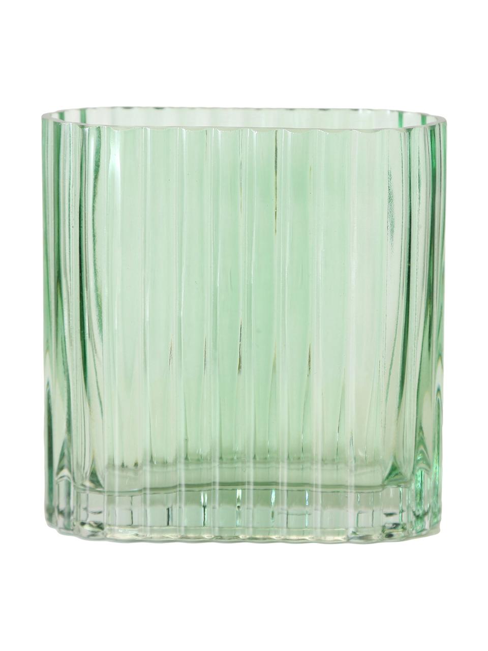 Vase en verre Tulipa, 2 élém., Verre, Vert, Lot de différentes tailles