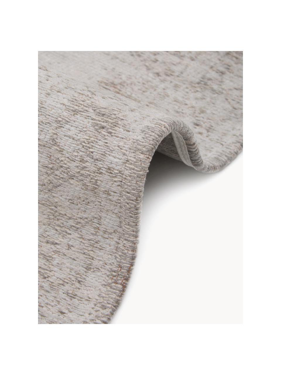 Alfombra de chenilla Medaillon, Chenilla (100% algodón), Greige, An 240 x L 340 cm (Tamaño XL)