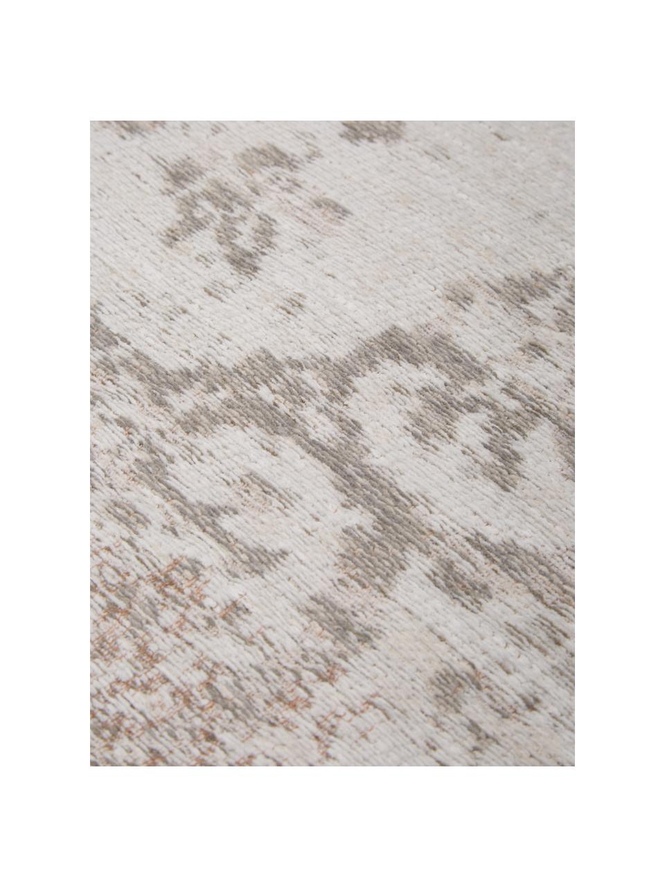 Alfombra de chenilla pequeña Medaillon, Chenilla (100% algodón), Greige, An 240 x L 340 cm (Tamaño XL)