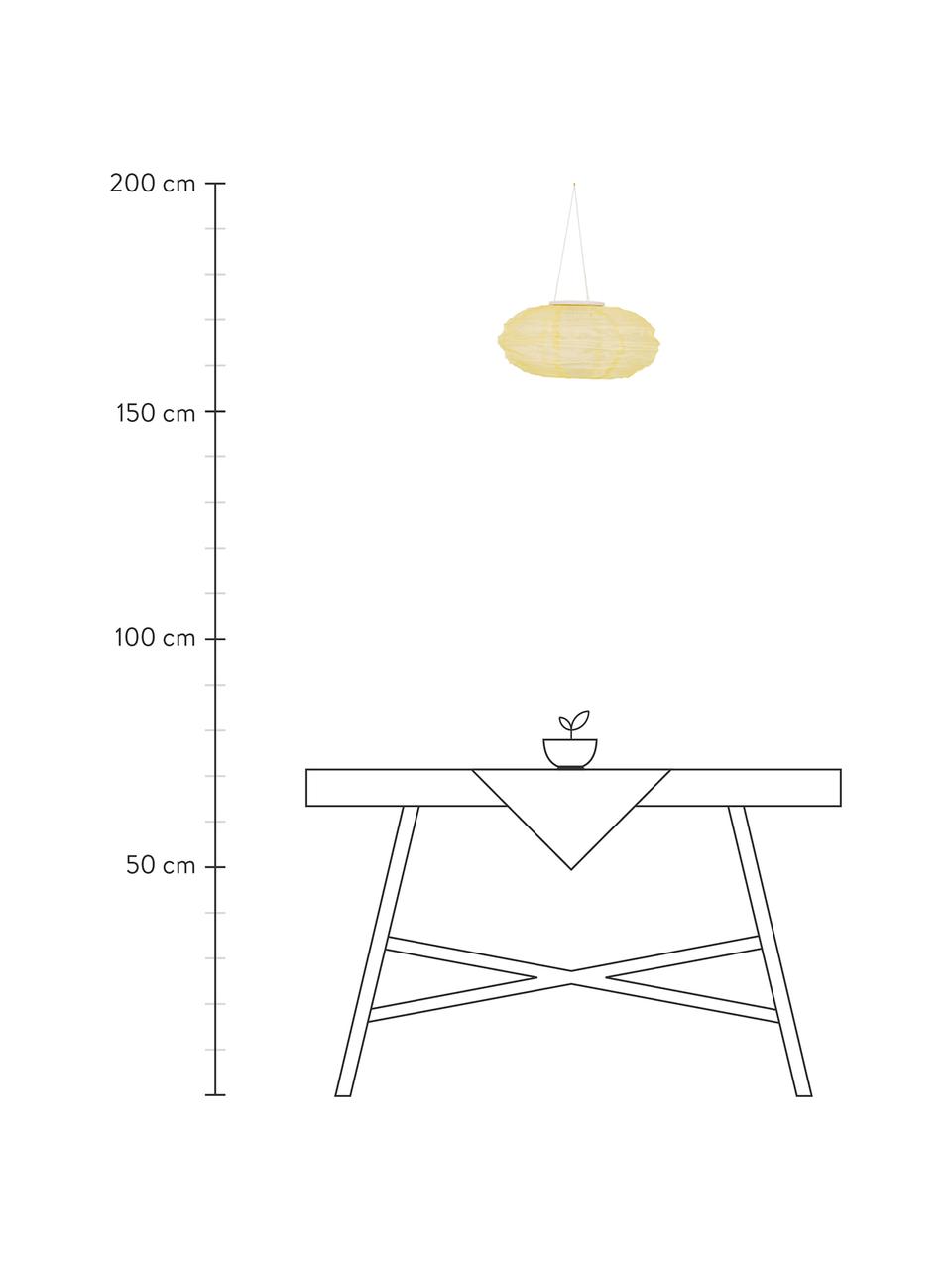 Lampada solare a sospensione Festival, Paralume: poliestere, Dorato, scintillante, Ø 35 x Alt. 19 cm