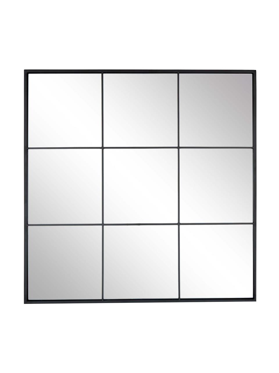 Nástěnné zrcadlo Clarita, Černá, Š 70 cm, V 70 cm