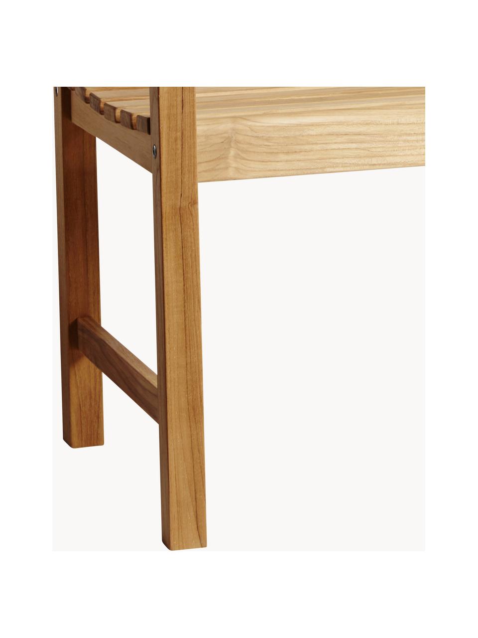 Panchina da giardino in legno di teak Rosenborg, Legno di teak, Legno di teak, Larg. 120 x Alt. 89 cm