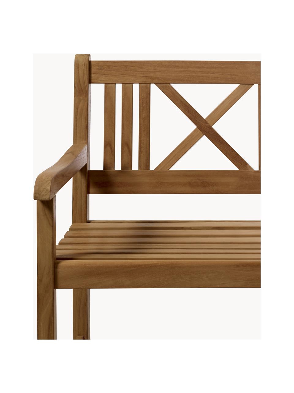 Panchina da giardino in legno di teak Rosenborg, Legno di teak, Legno di teak, Larg. 120 x Alt. 89 cm