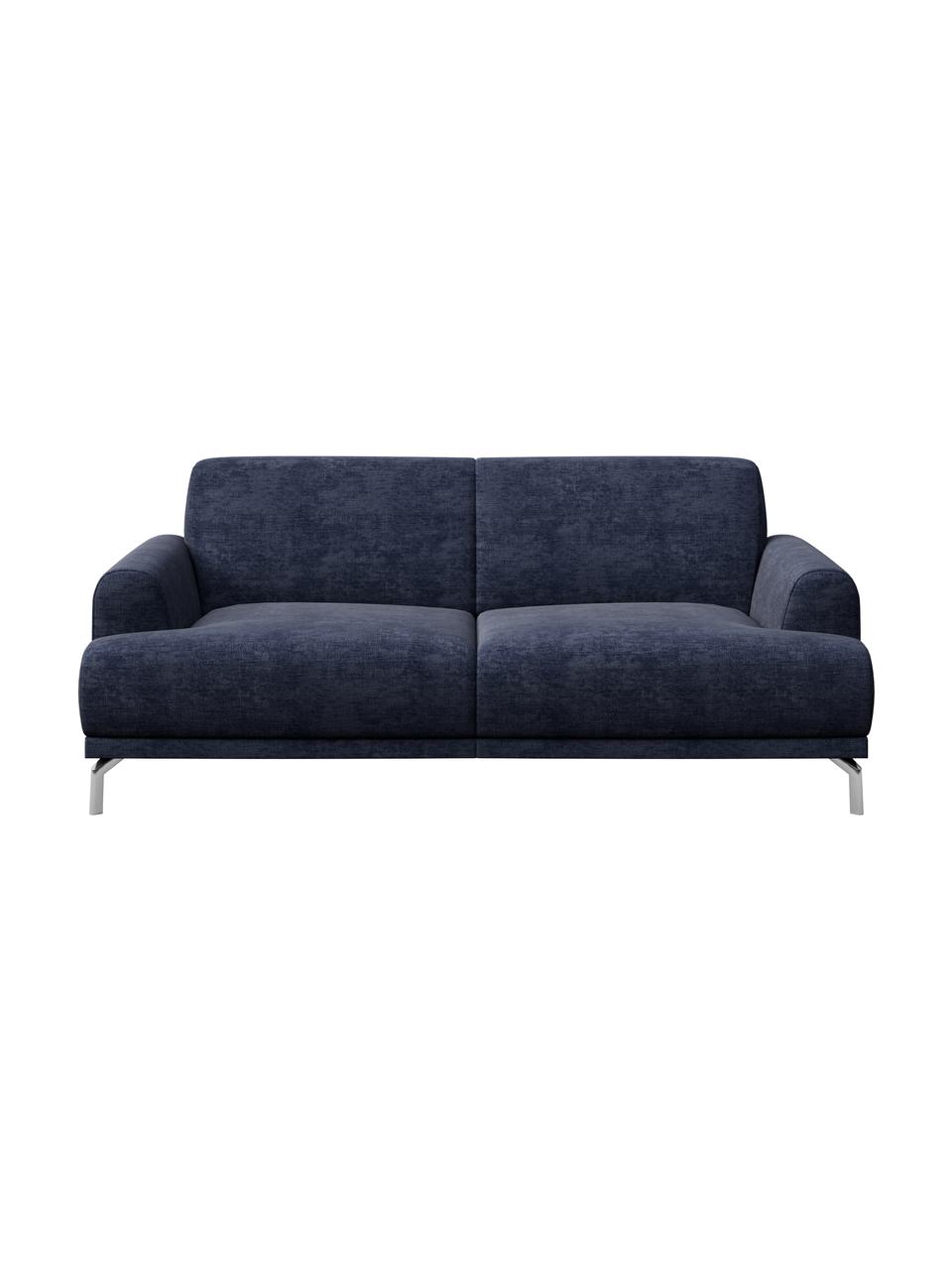 Sofa Puzo z Zero Spot System (2-osobowa), Tapicerka: 100% poliester z Zero Spo, Nogi: metal lakierowany, Niebieski, S 170 x G 84 cm