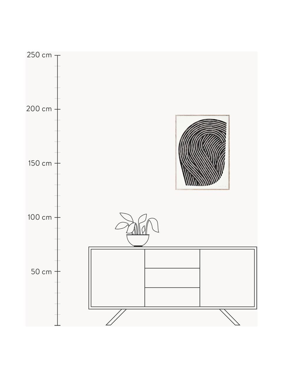 Plagát Quantum Fields 01, 210 g matný papier Hahnemühle, digitálna tlač s 10 farbami odolnými voči UV žiareniu, Biela, čierna, Š 30 x V 40 cm