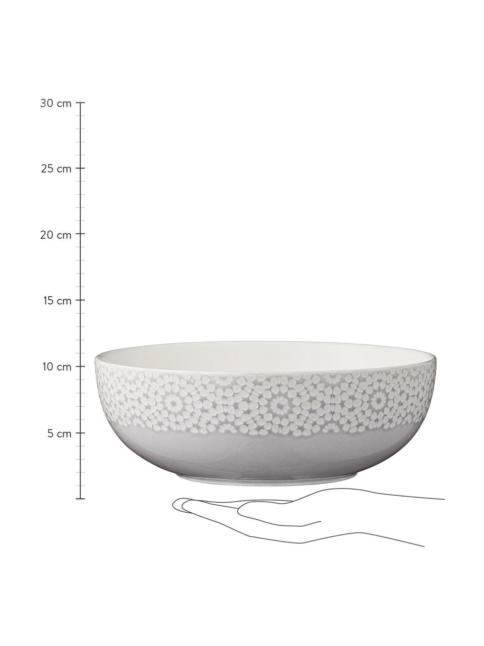 Bol en céramique Abella Ø 16 cm, Gris, blanc