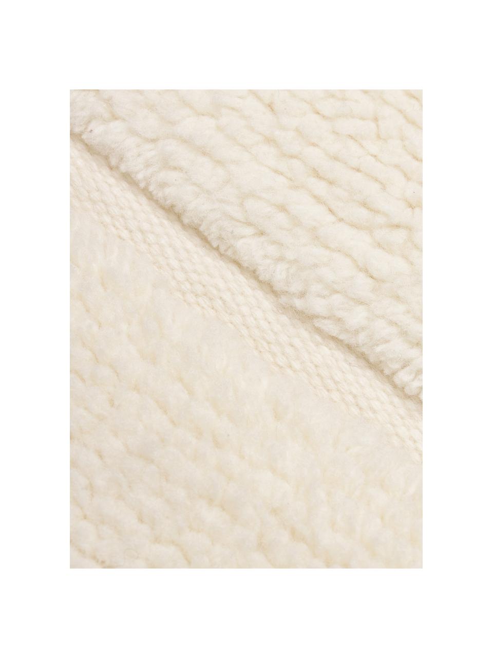 Tapis en laine beige tufté à la main Anica, Beige, larg. 80 x long. 150 cm (taille XS)