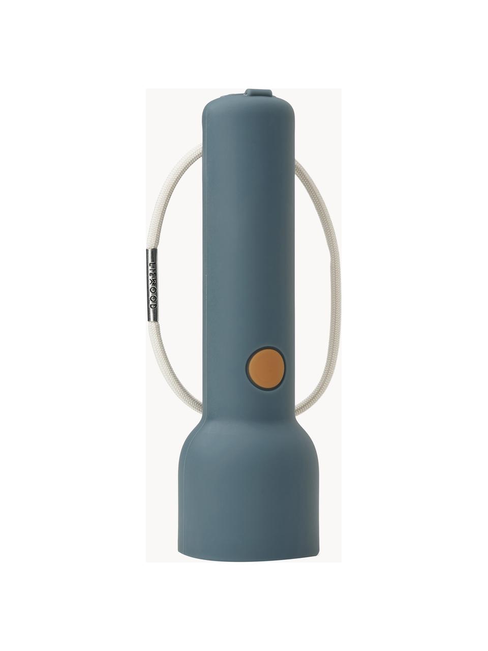 Taschenlampe Gry, Bezug: Silikon, Graublau, Ø 5 x H 16 cm