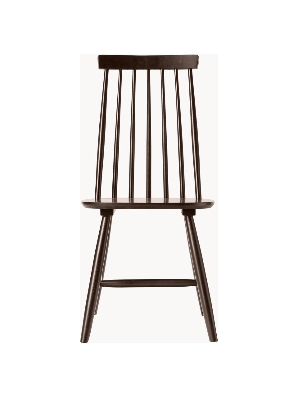 Windsorské židle Milas, 2 ks, Lakované kaučukové dřevo, Lakované kaučukové dřevo, Š 52 cm, H 45 cm