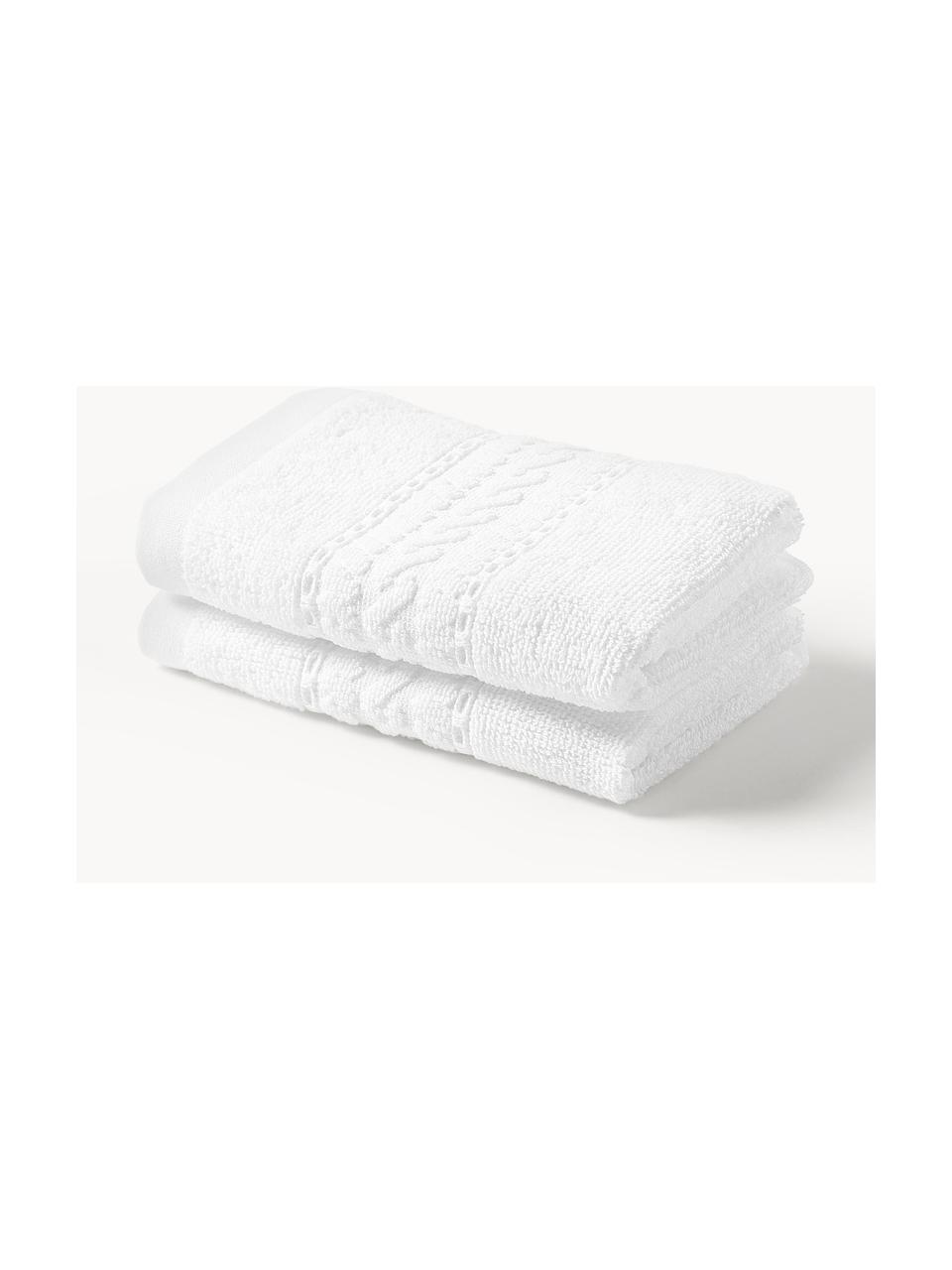 Ręcznik Cordelia, różne rozmiary, 100% bawełna, Biały, Ręcznik, S 50 x D 100 cm, 2 szt.