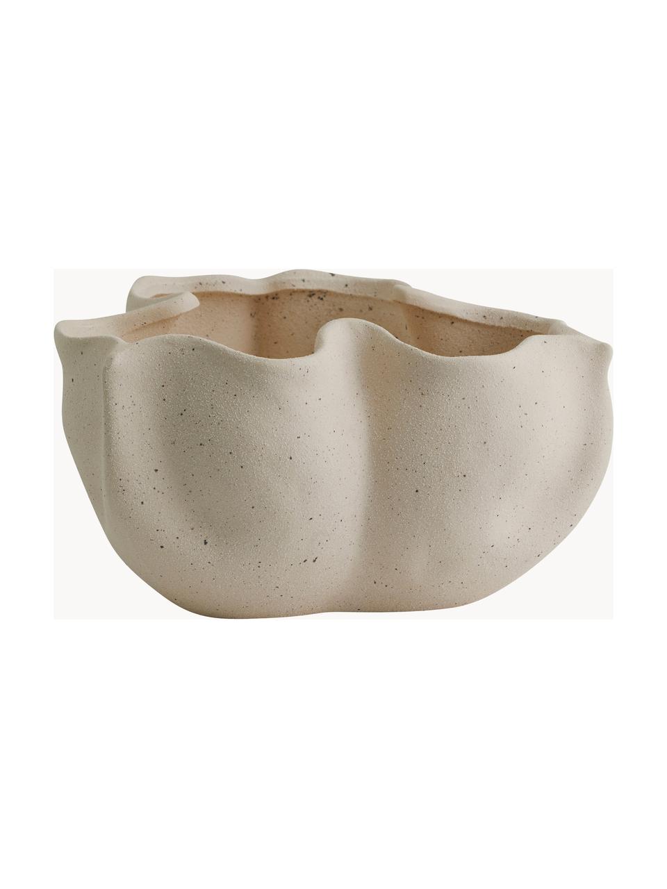 Ozdobná miska s pieskovým povrchom Isabela, Keramika, Svetlobéžová, Ø 24 x V 14 cm