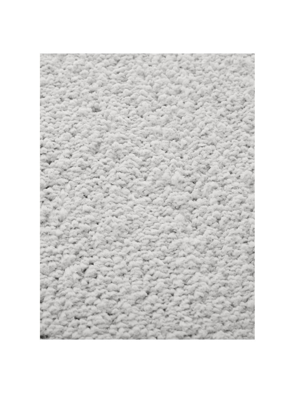 Tappeto morbido a pelo lungo Leighton, Retro: 70% poliestere, 30% coton, Grigio chiaro, Larg. 200 x Lung. 300 cm (taglia L)