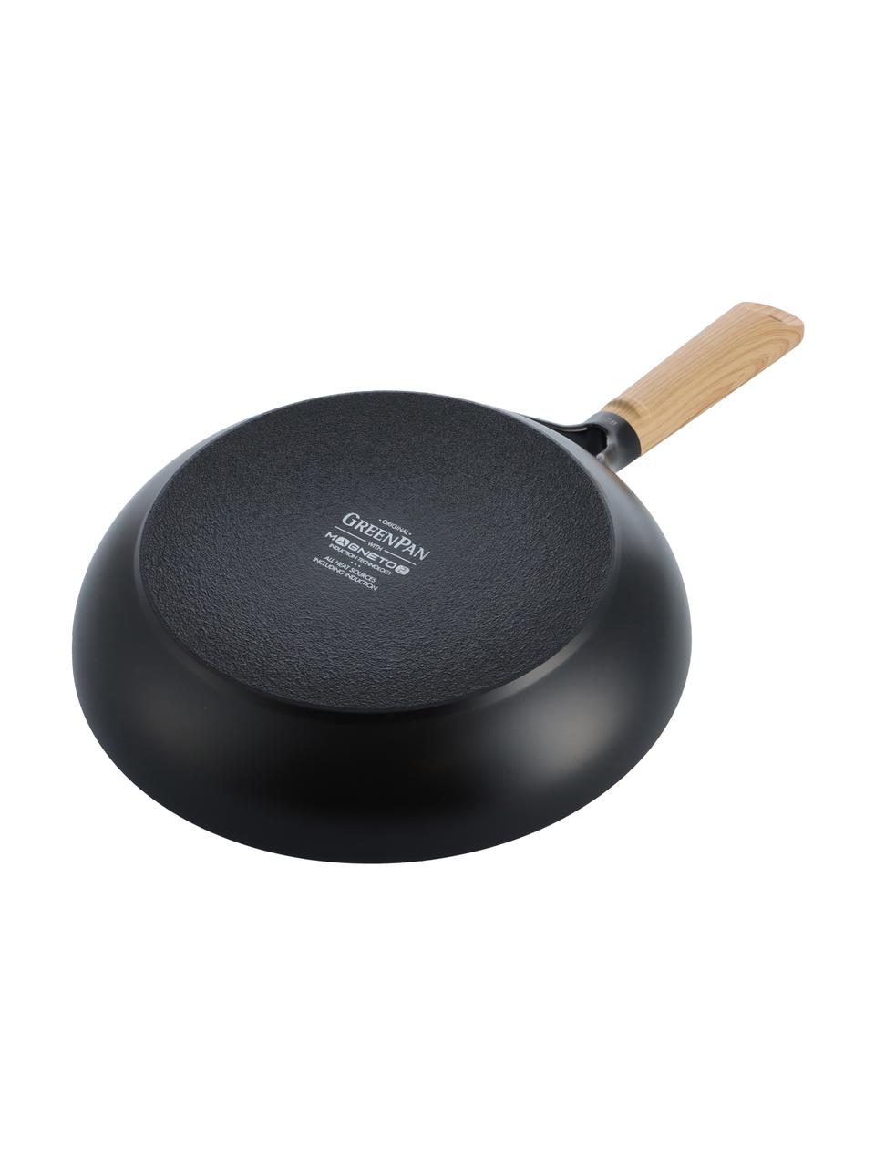 Braadpan Eco Smartshape met houten handvat, Zwart, Ø 20 x H 8 cm