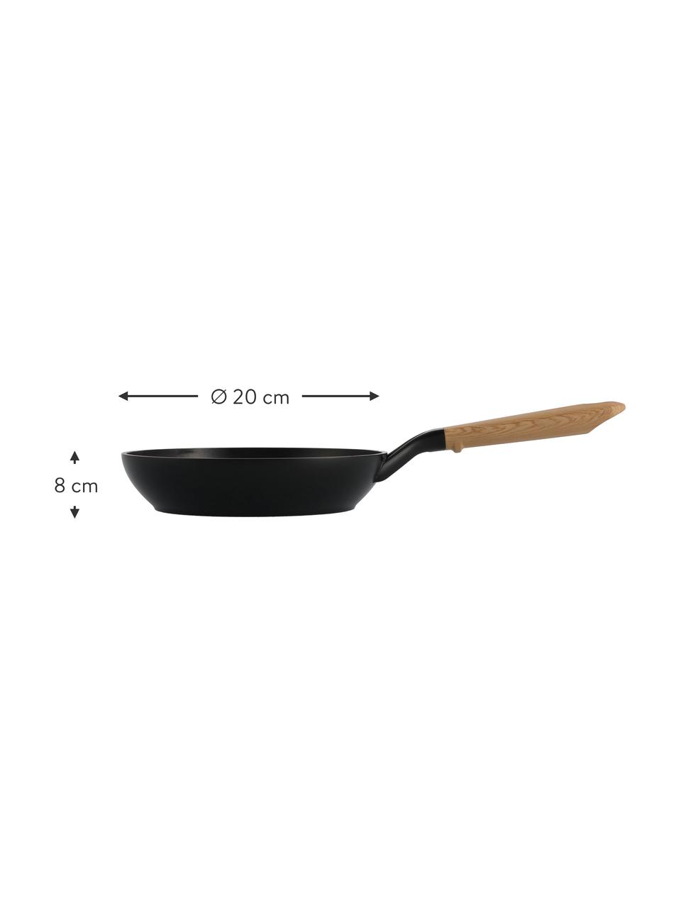 Patelnia z drewnianym uchwytem Eco Smartshape, Czarny, Ø 20 x W 8 cm