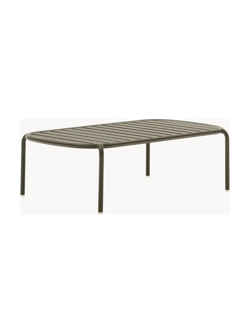 Table de jardin Joncols, Aluminium, revêtement par poudre, Vert olive, larg. 113 x prof. 65 cm