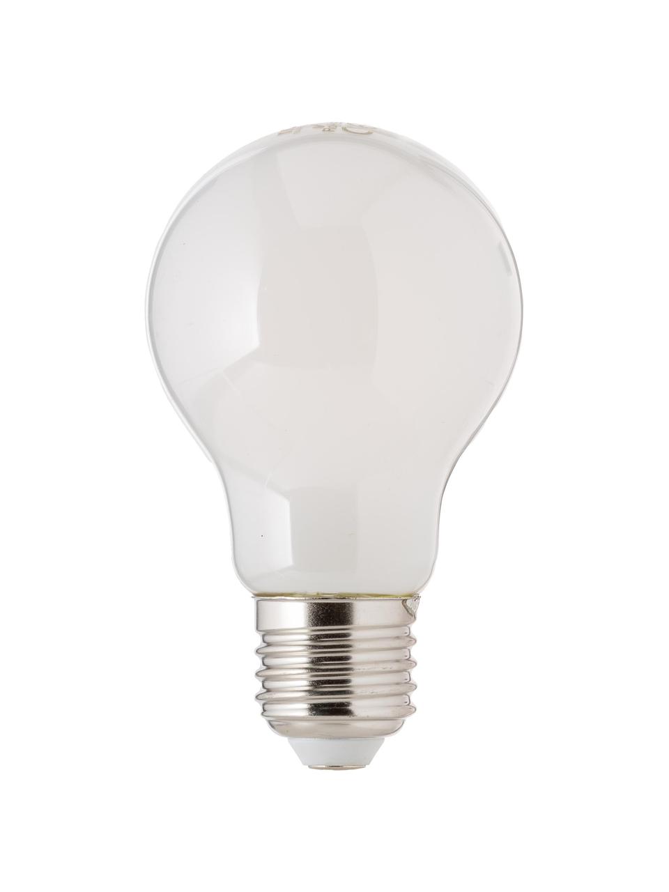 E27 Leuchtmittel, dimmbar, warmweiß, 3 Stück, Leuchtmittelschirm: Kunststoff, Leuchtmittelfassung: Aluminium, Weiß, Ø 6 x H 10 cm