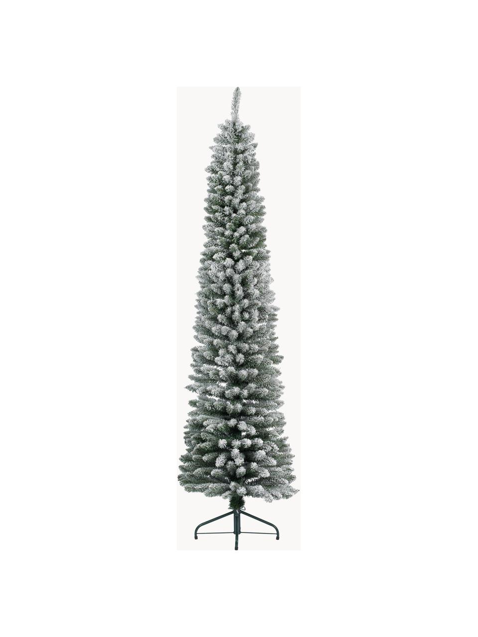 Künstlicher Weihnachtsbaum Pencil, beschneit, Kunststoff (PVC), Dunkelgrün, beschneit, Ø 60 x H 210 cm