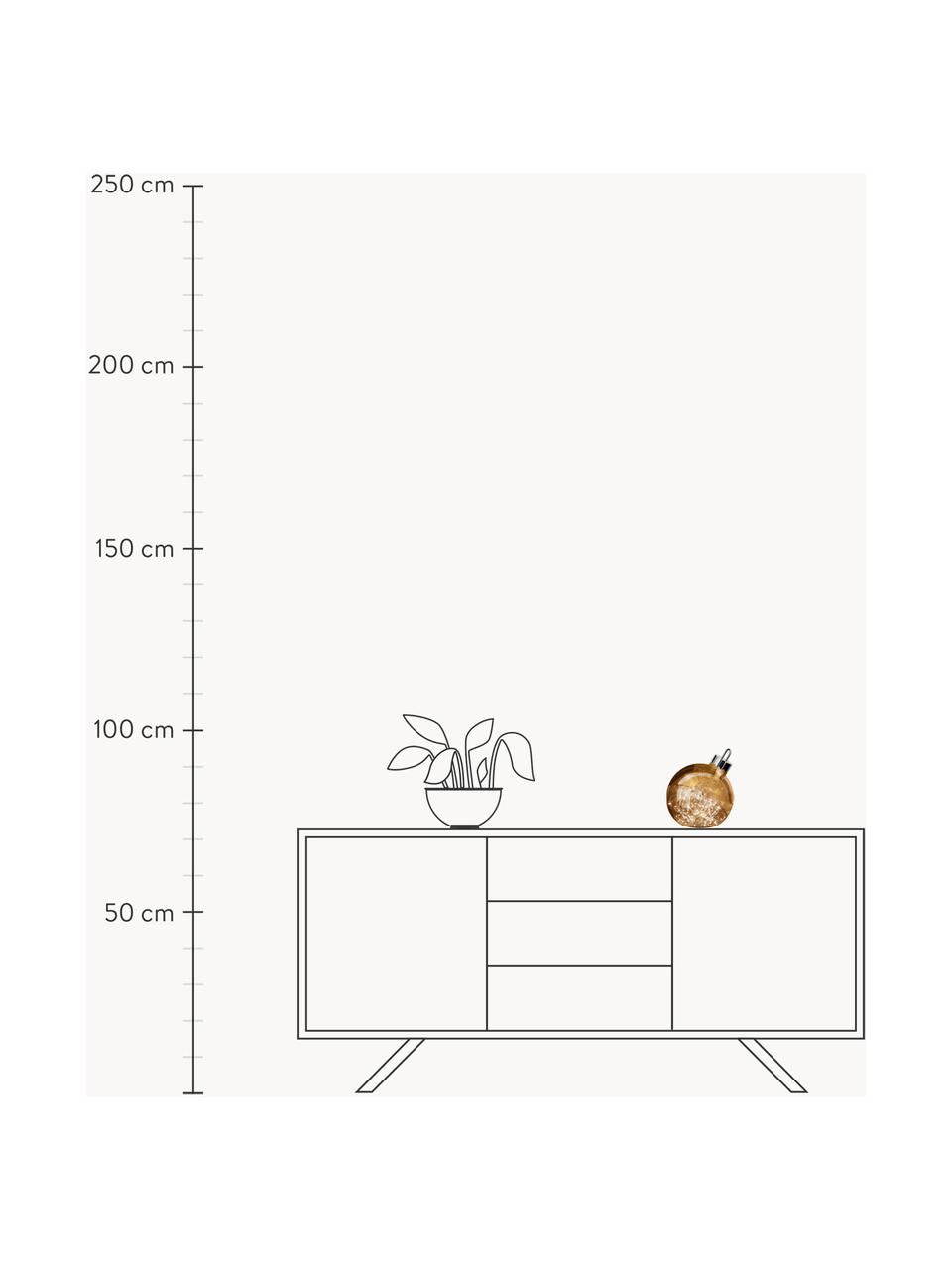 LED-Leuchtobjekt Aggia, batteriebetrieben, Goldfarben, verspiegelt, Ø 20 x H 22 cm