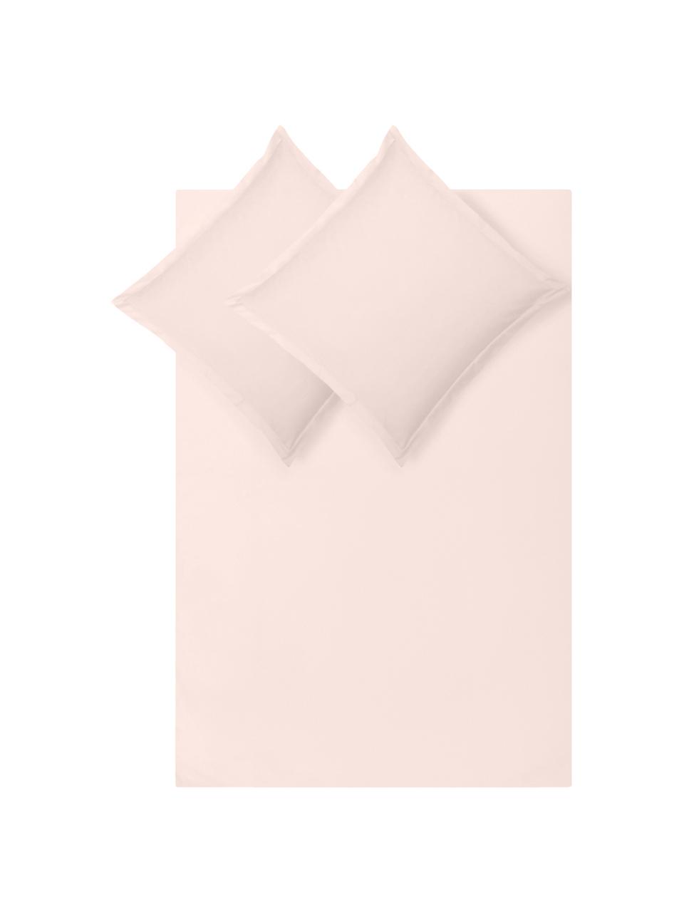 Housse de couette en satin de coton Premium, Rose, larg. 200 x long. 200 cm