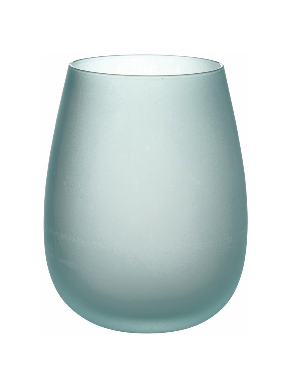 Komplet szklanek Happy Hour, 6 elem., Szkło, Odcienie niebieskiego, Ø 7 x W 11 cm