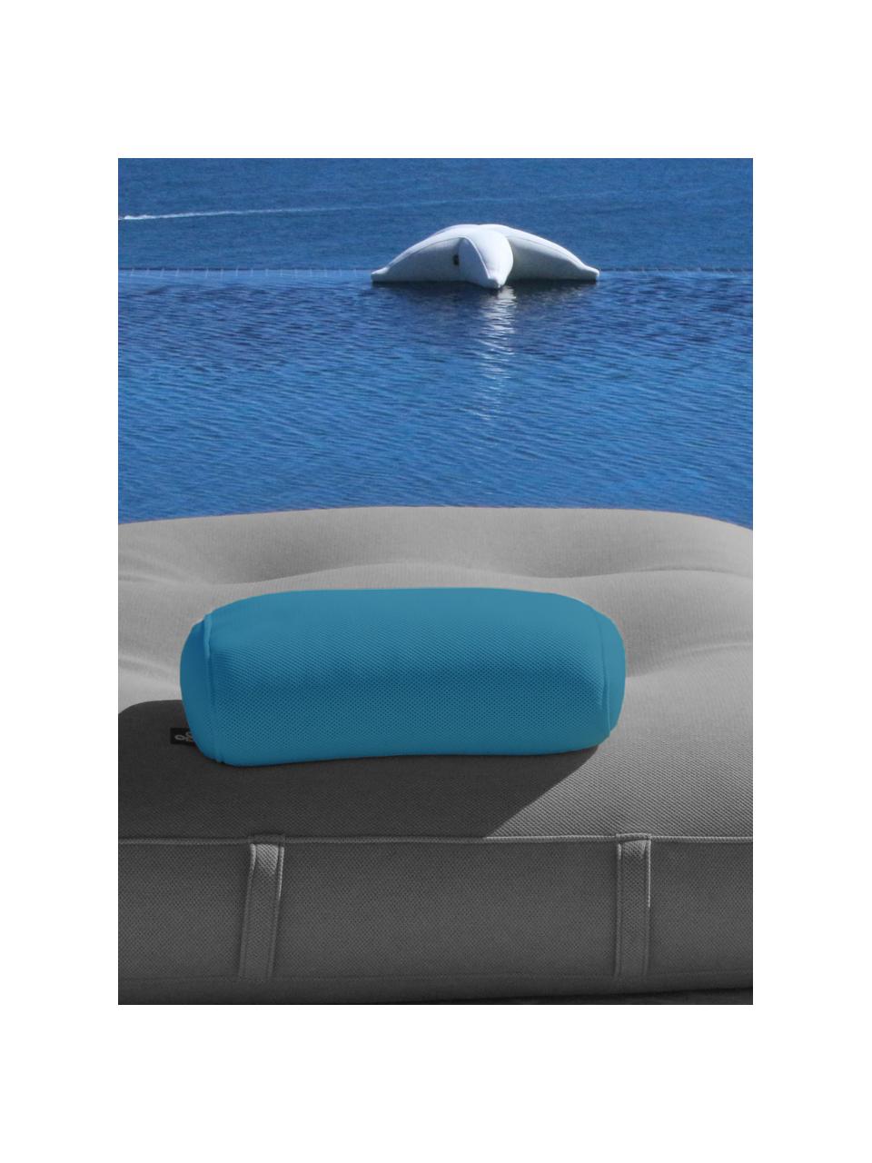 Handgefertigtes Outdoor-Kissen Pillow, Bezug: 70 % PAN + 30 % PES, wass, Petrol, B 50 x L 30 cm