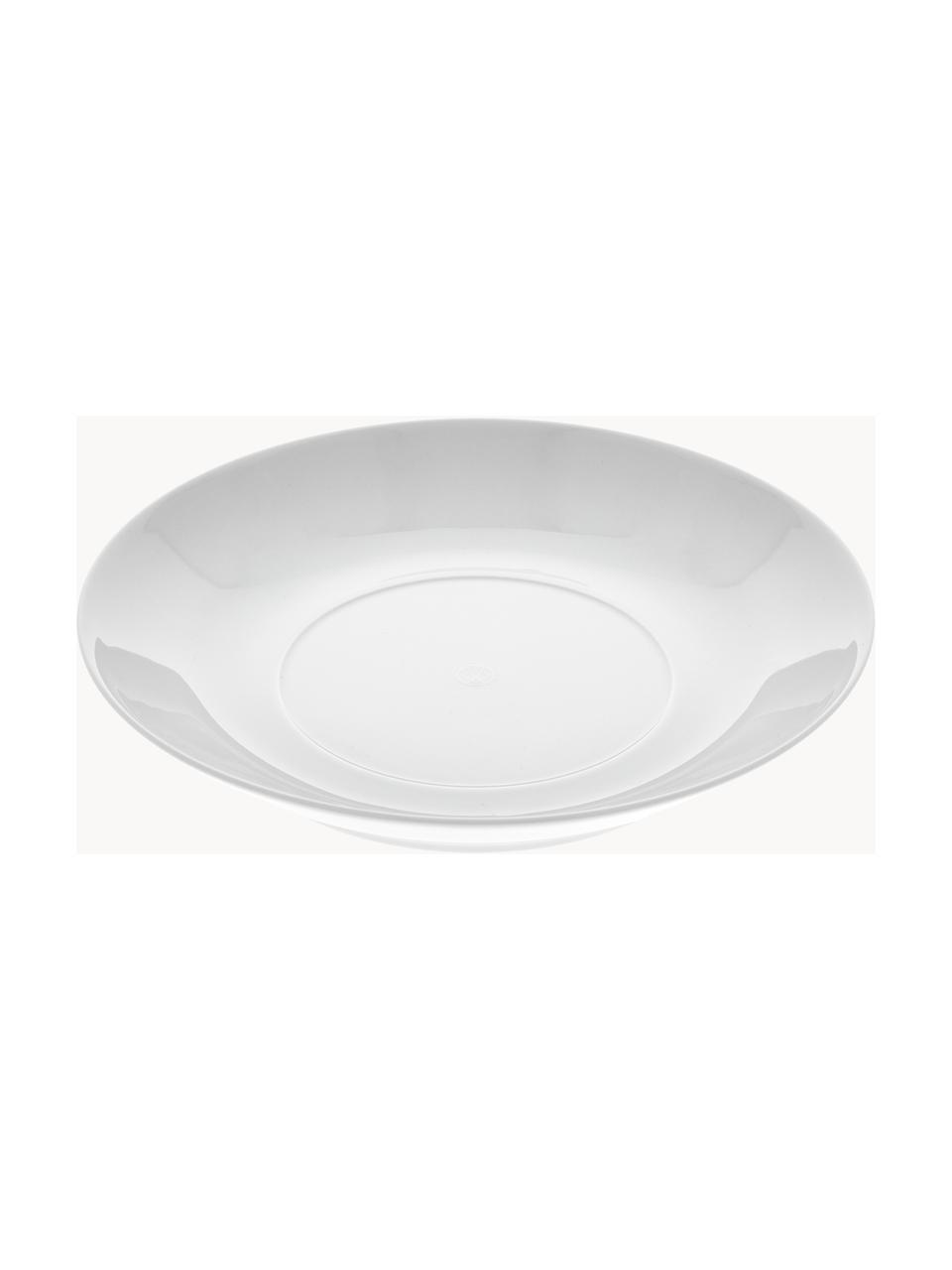 Ručne vyrobené hlboké taniere z porcelánu Cosmopolitan, 2 ks, Porcelán, Biela, Ø 26 cm