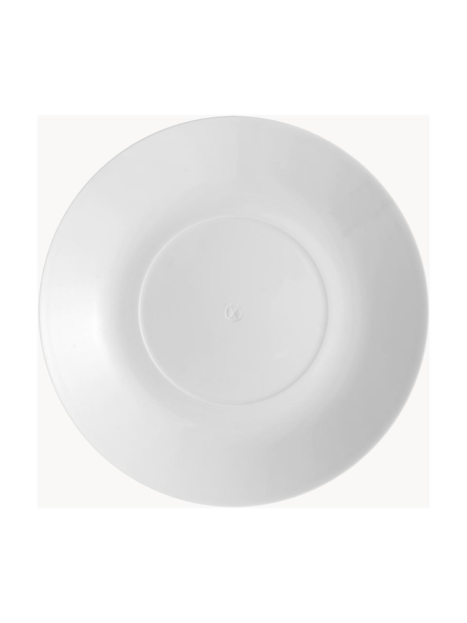 Ručne vyrobené hlboké taniere z porcelánu Cosmopolitan, 2 ks, Porcelán, Biela, Ø 26 cm