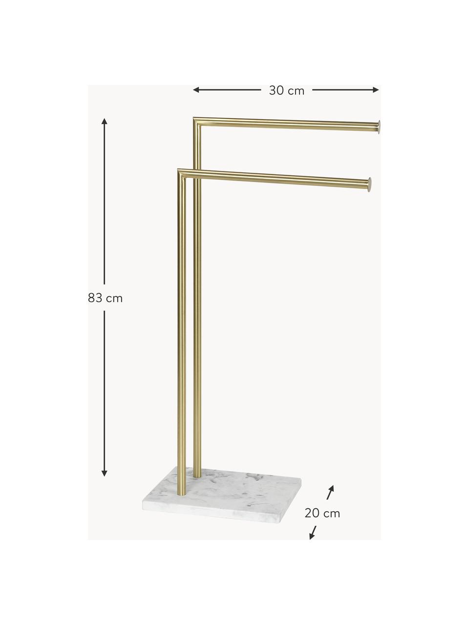 Portasciugamani Albany, Asta: metallo rivestito, Dorato, Larg. 25 x Alt. 83 cm