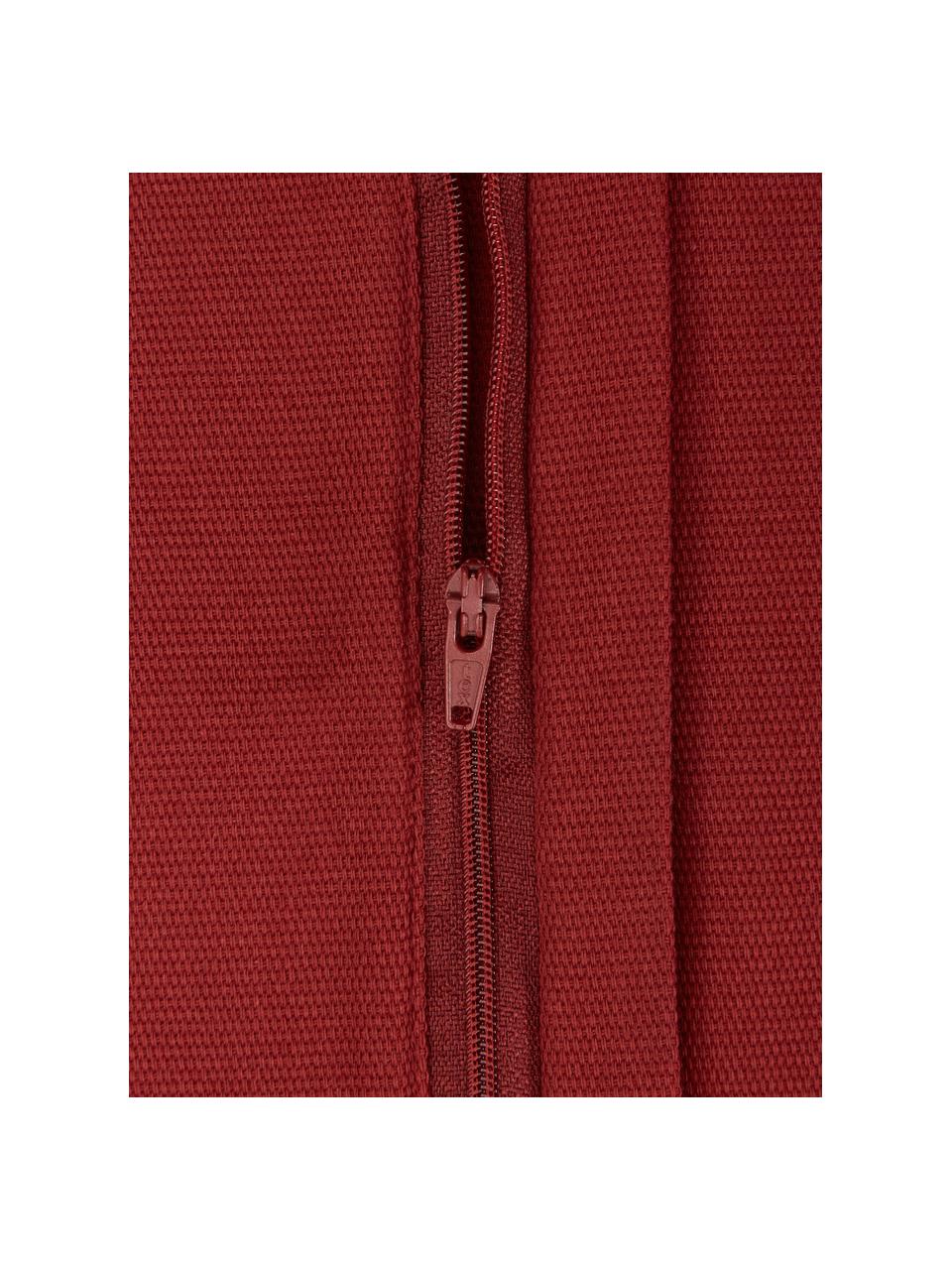 Federa arredo in cotone rosso scuro Mads, 100% cotone, Rosso scuro, Larg. 40 x Lung. 40 cm