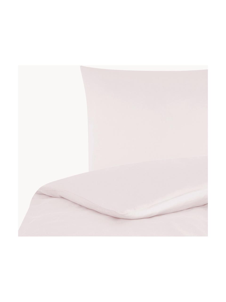 Funda nórdica de satén Comfort, Rosa, Cama 90 cm (150 x 200 cm)