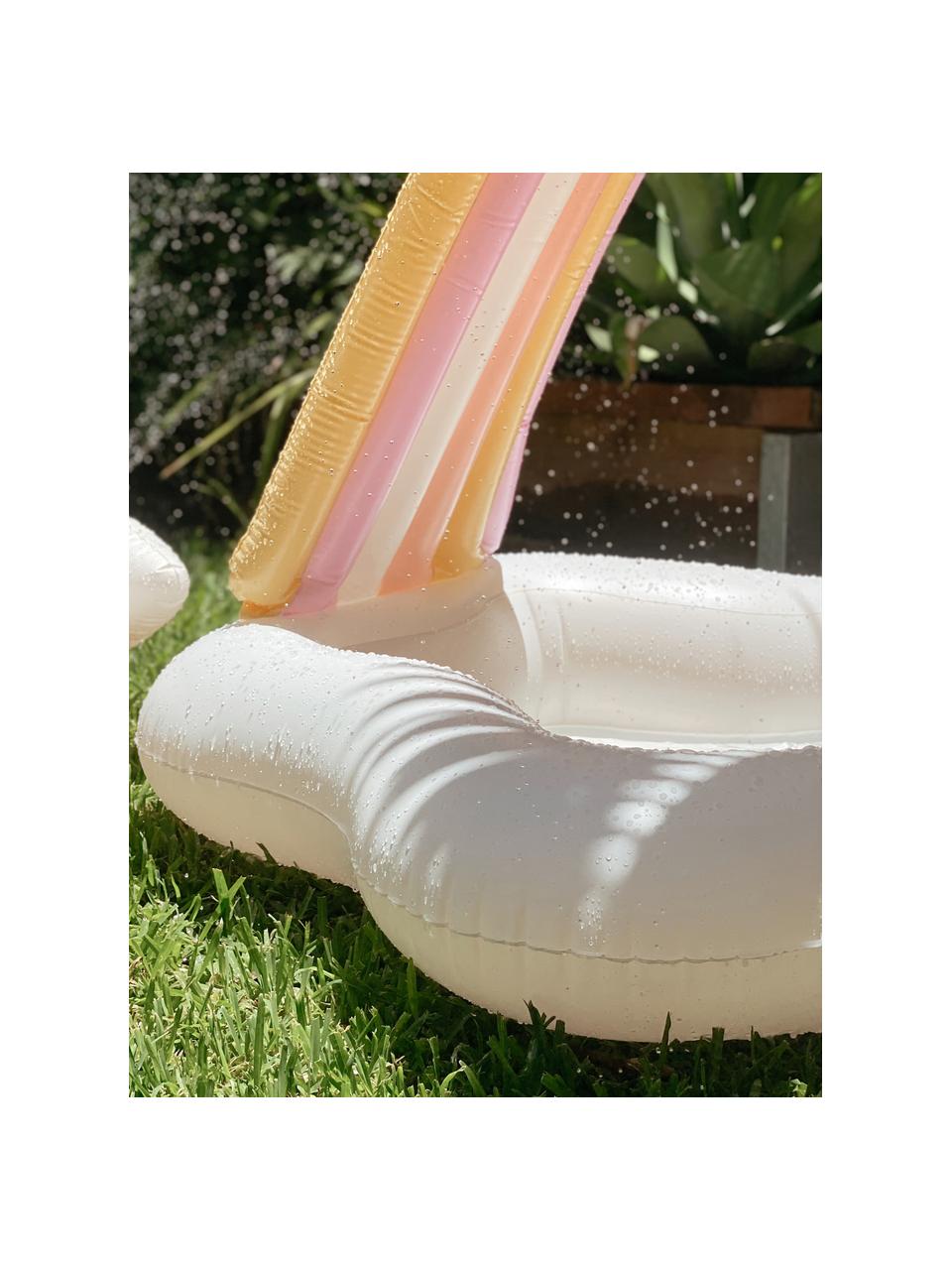Piscina gonfiabile per bambini Princess Swan, Plastica, Bianco latte, giallo sole, rosa chiaro, Ø 120 x Alt. 90 cm