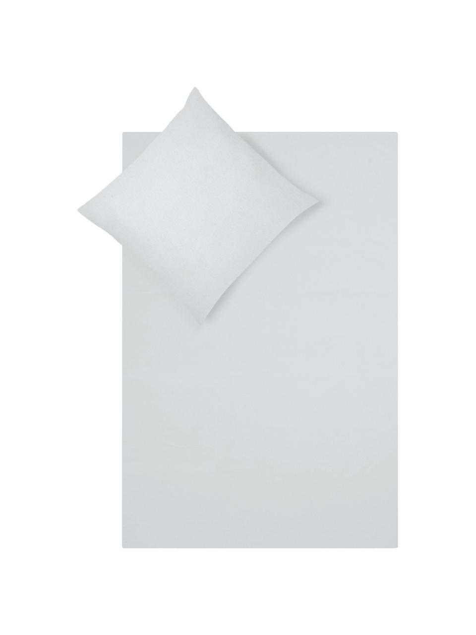 Flanelová posteľná bielizeň Erica, Svetlosivá, 155 x 220 cm, 2 diely