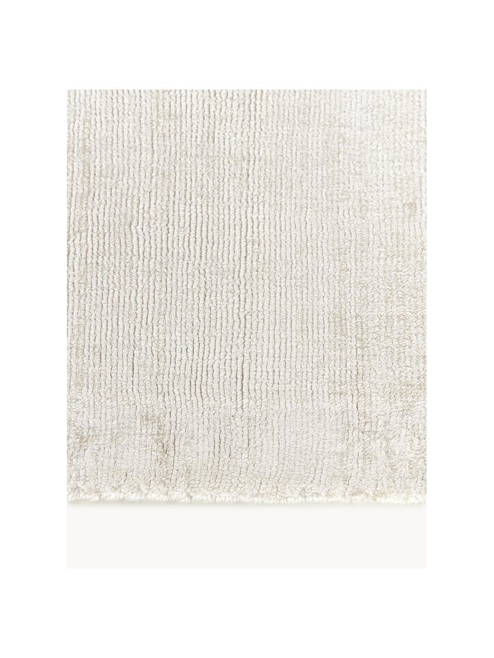 Handgewebter Viskoseteppich Jane, 100 % Viskose, Off White, B 120 x L 180 cm (Größe S)