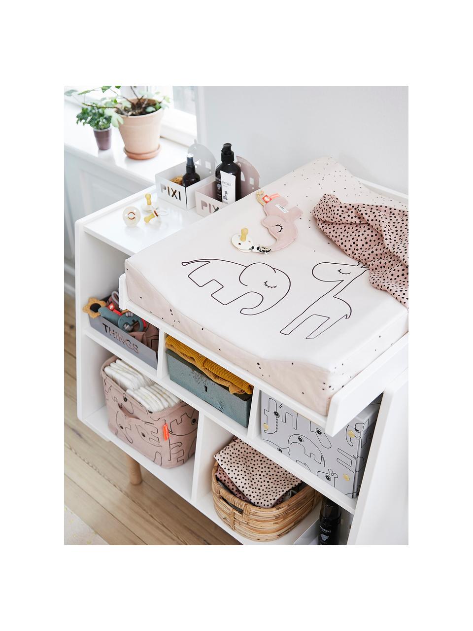 Wickelkissen Dreamy Dots, Bezug: 100% Baumwolle, Oeko-Tex-, Matratze: 100% PU-Schaumstoff Das i, Rosa, B 50 x L 65 cm