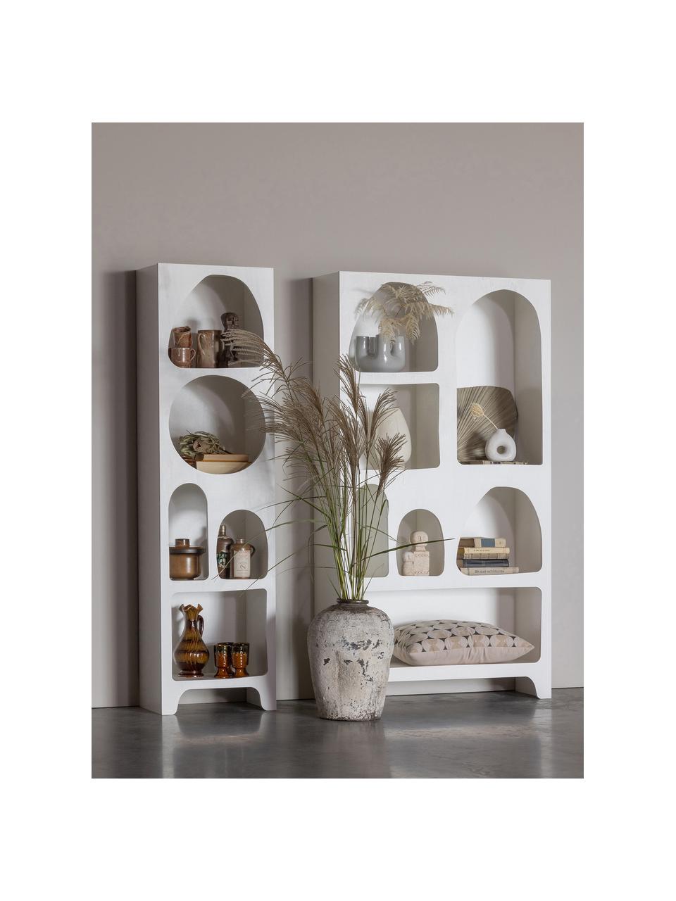 Étagère Zacun, Contreplaqué, enduit, certifié FSC, Blanc, larg. 95 x haut. 180 cm