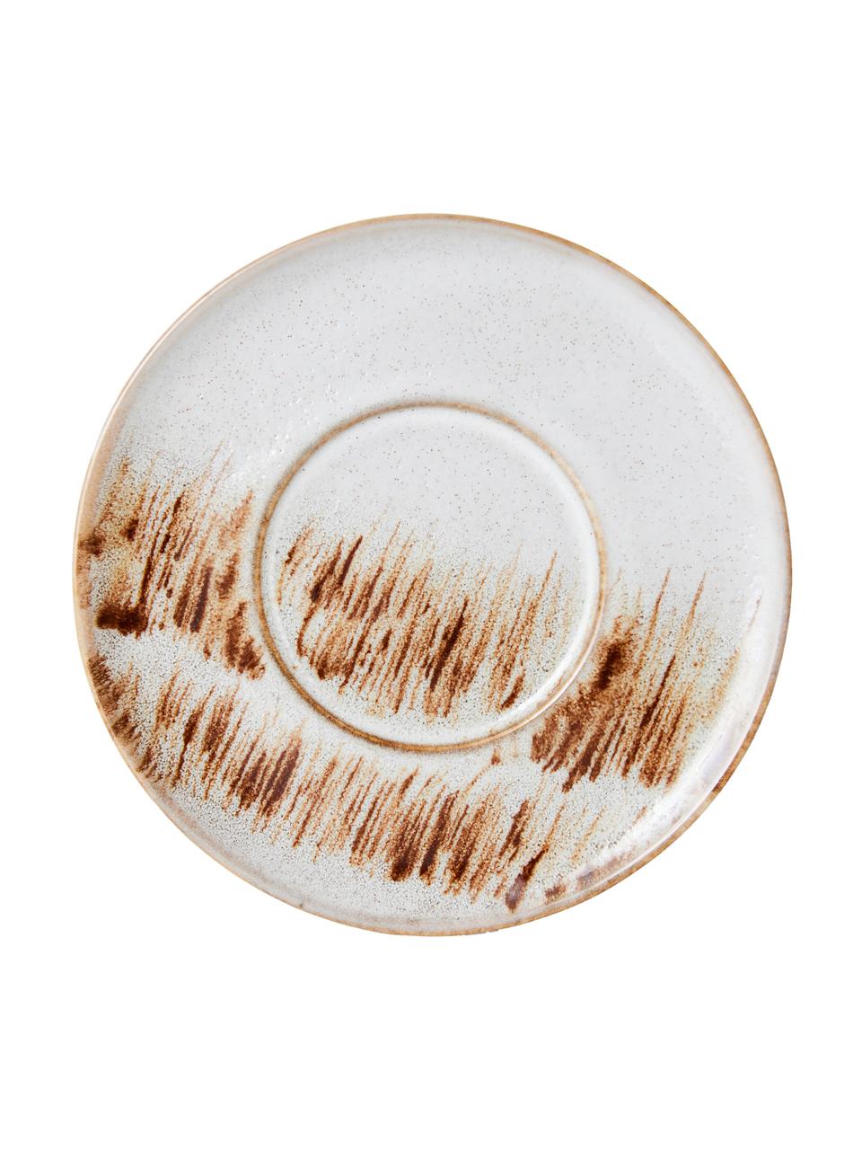 Sous-tasses 70's, 4 élém., Grès cérame, Multicolore, Ø 13 cm