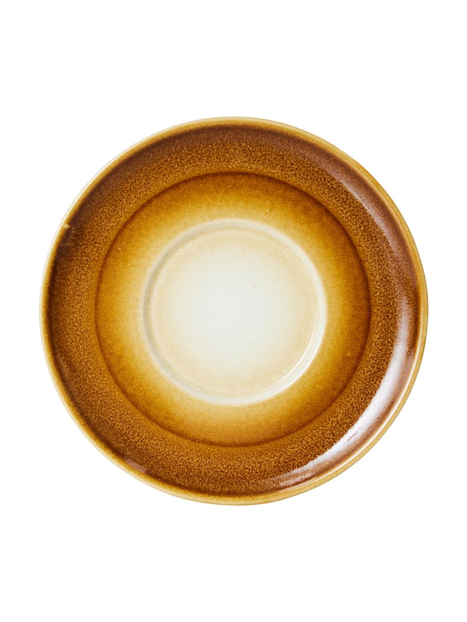 Untertassen-Set 70's, 4er-Set, Steingut, Bunt, Ø 13 cm
