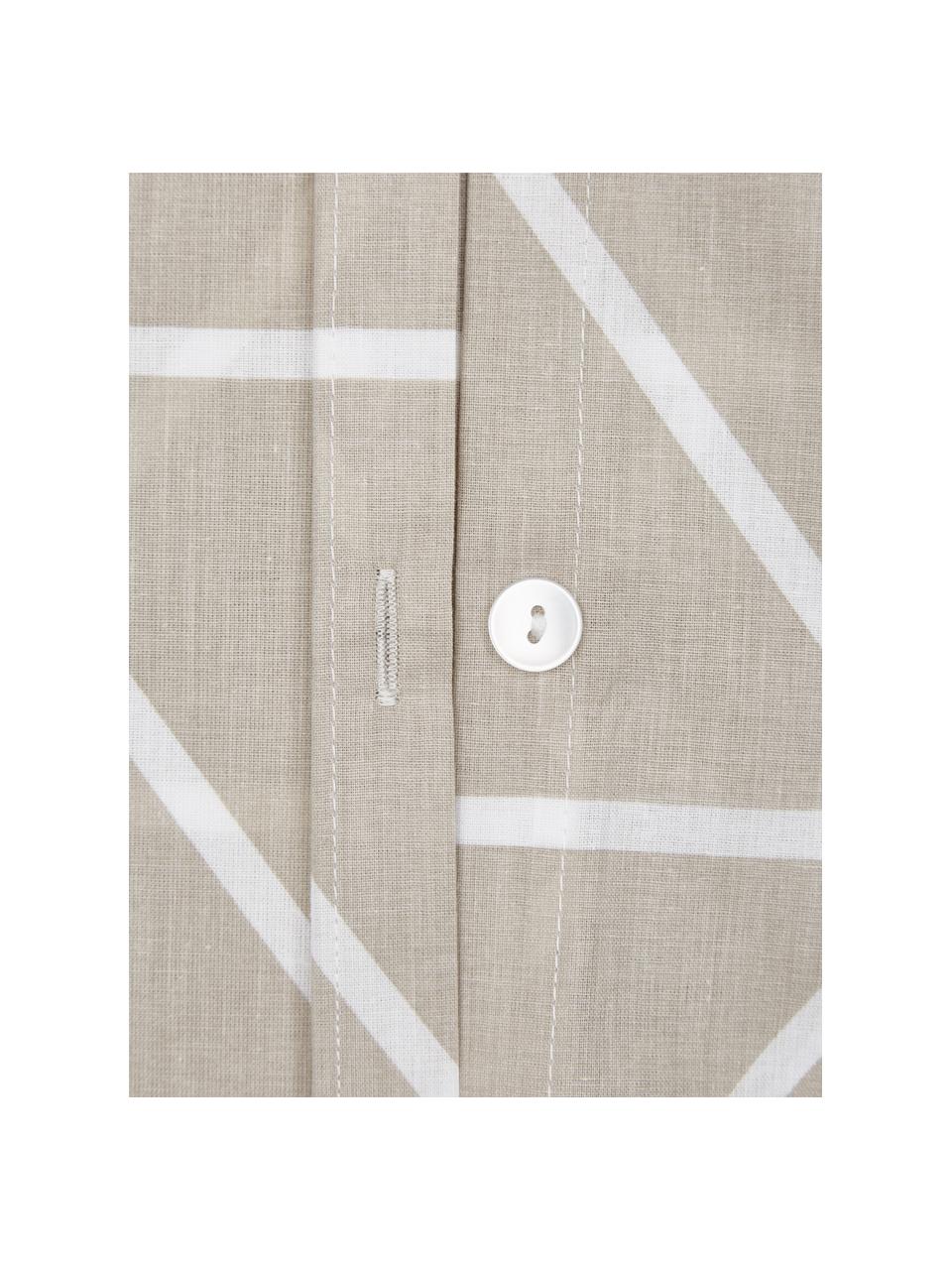 Bavlnená obliečka na vankúš s grafickým vzorom Mirja, 2 ks, Béžová, biela, Š 40 x D 80 cm
