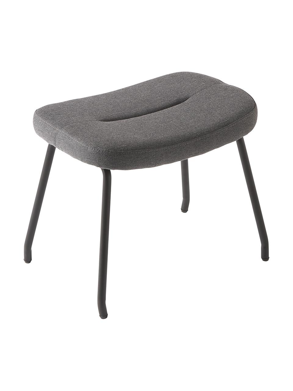 Sametová stolička Wing, Antracitová, černá, Š 50 cm, V 41 cm