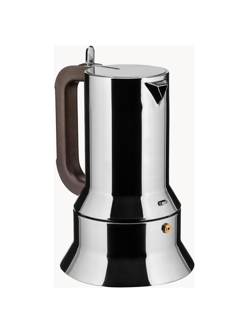 Konvička na kávu pro jeden šálek 9090, Stříbrná, tmavě hnědá, Ø 15 cm, V 23 cm