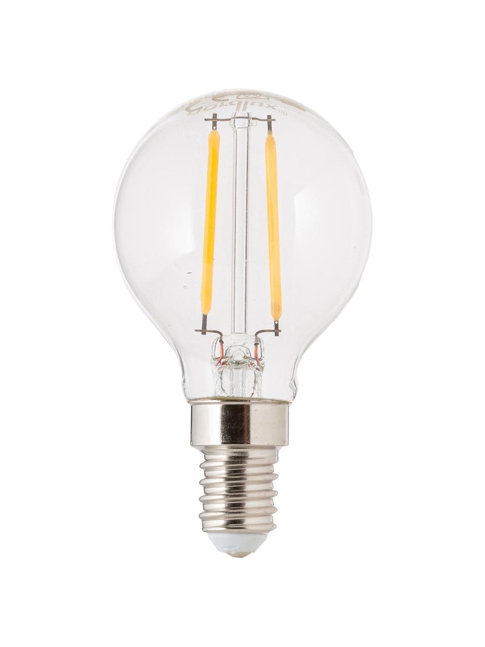 Lampadina a LED E14, 2.5W, bianco caldo, 1 pz, Lampadina: vetro, Trasparente, Ø 5 x Alt. 8 cm