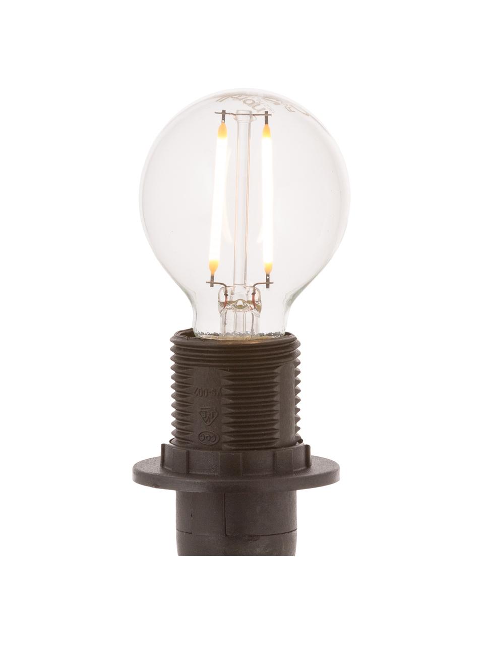 E14 Leuchtmittel, 2.5W, warmweiß, 1 Stück, Leuchtmittelschirm: Glas, Leuchtmittelfassung: Aluminium, Transparent, Ø 5 x H 8 cm