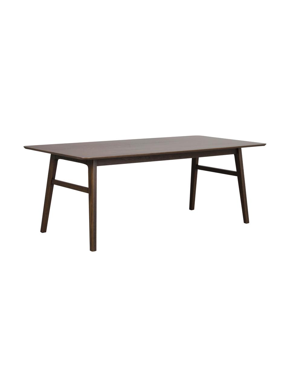 Table extensible bois de chêne Nagano, 205 - 255 x 95 cm, Bois, larg. 205 x prof. 95 cm