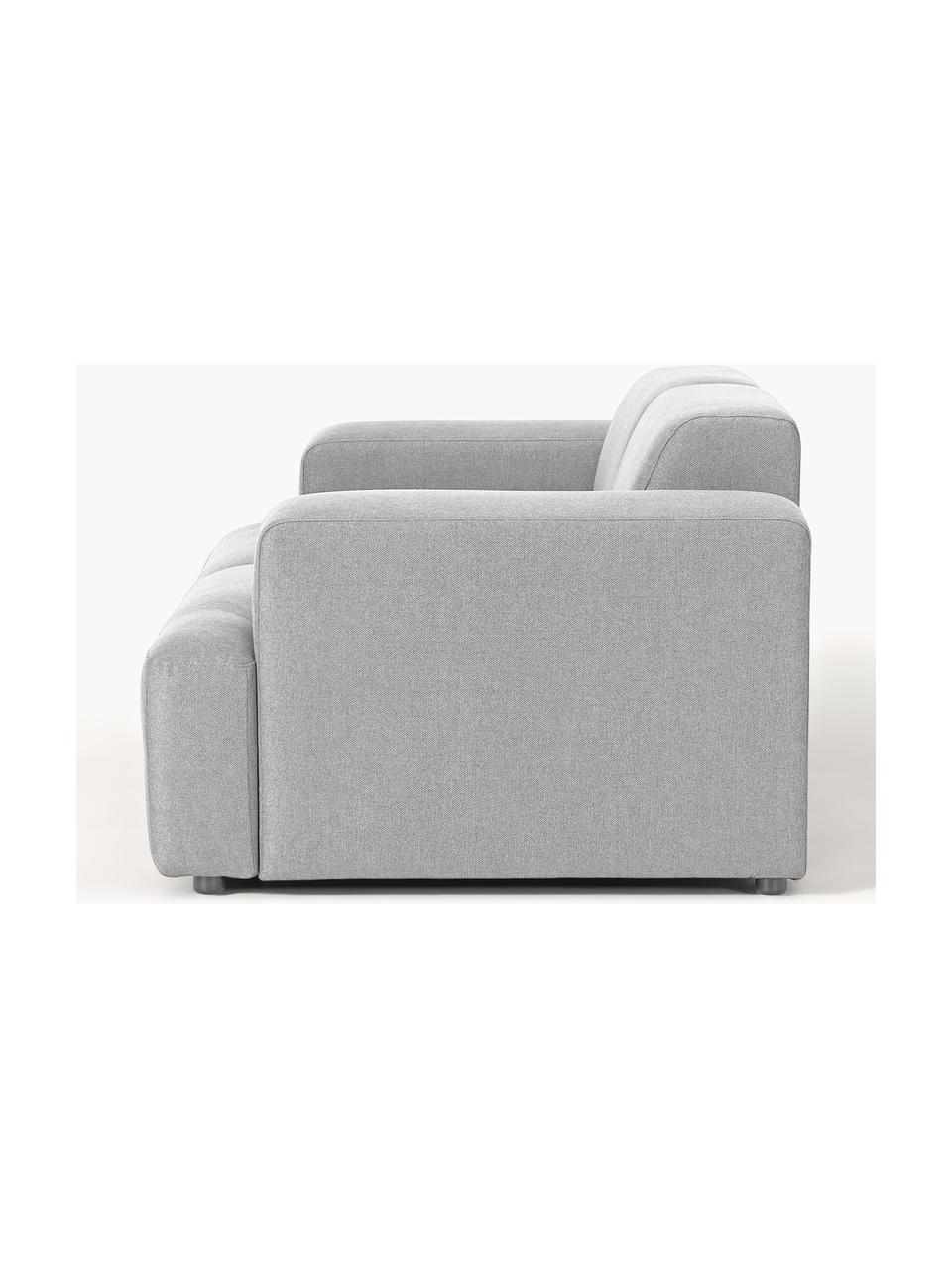 Sofa Melva (2-Sitzer), Bezug: 100 % Polyester Der strap, Gestell: Massives Kiefern- und Fic, Webstoff Hellgrau, B 198 x T 101 cm