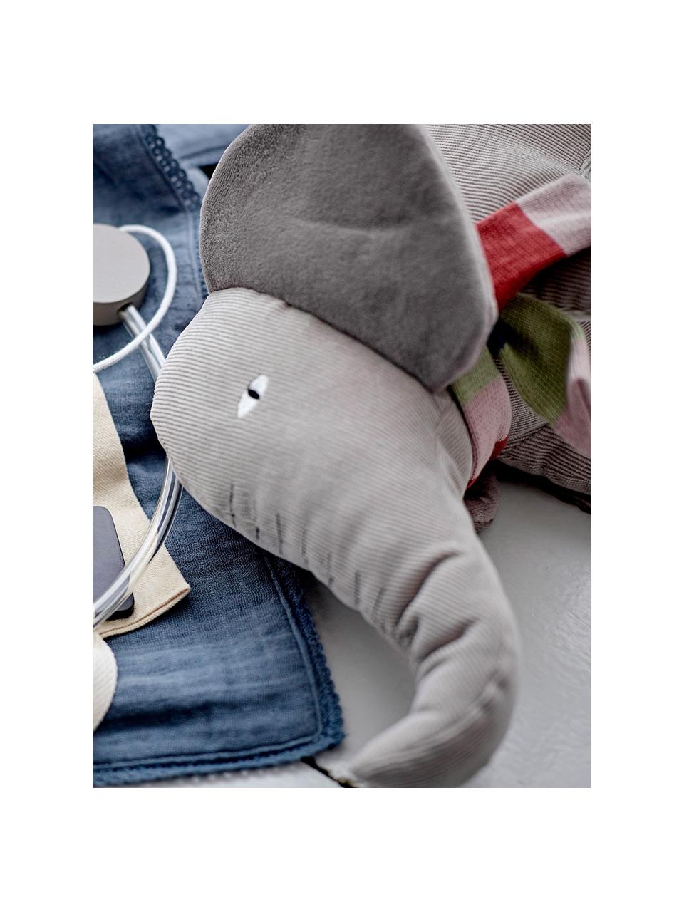 Peluche éléphant Ferdinand, Gris foncé, larg. 40 x haut. 15 cm