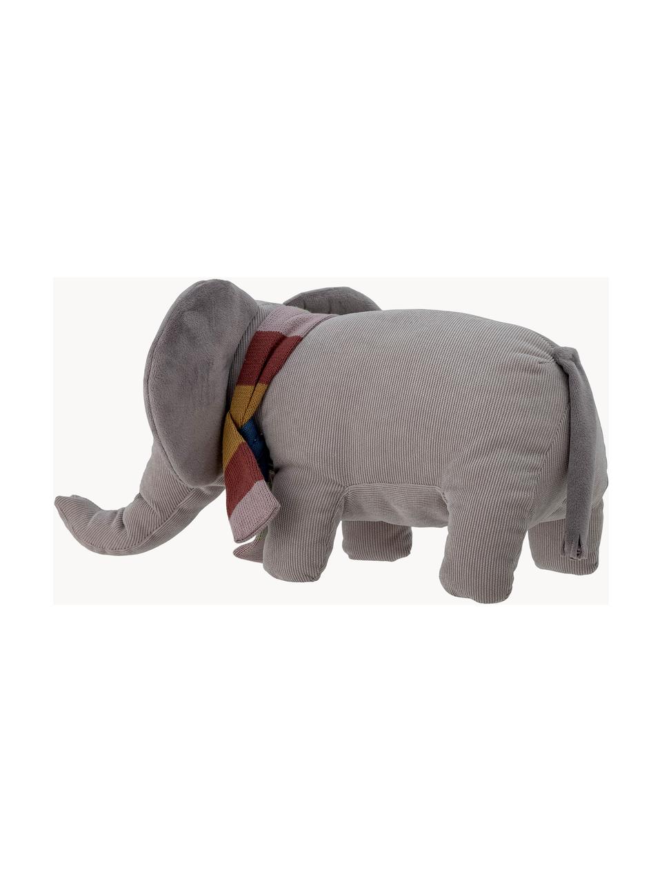 Peluche éléphant Ferdinand, Gris foncé, larg. 40 x haut. 15 cm