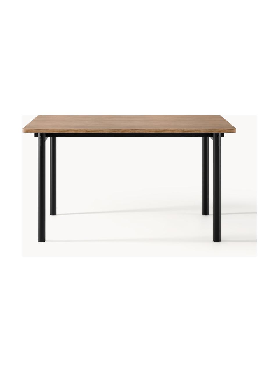 Jídelní stůl Mavi, v různých velikostech, Dubové dřevo, černá, Š 140 cm, H 90 cm